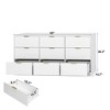 FONTOI 9 Drawer Dresser Bedroom Large Deep Chest of Drawers Wooden Storage Cabinet Long Dressers for Living Room, Hallway, White, 63"* 15.74"*30.31" - 3 of 4