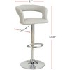 Bar Stool Counter Height Chairs Set of 2 Adjustable Height Kitchen Island Stools - 3 of 4
