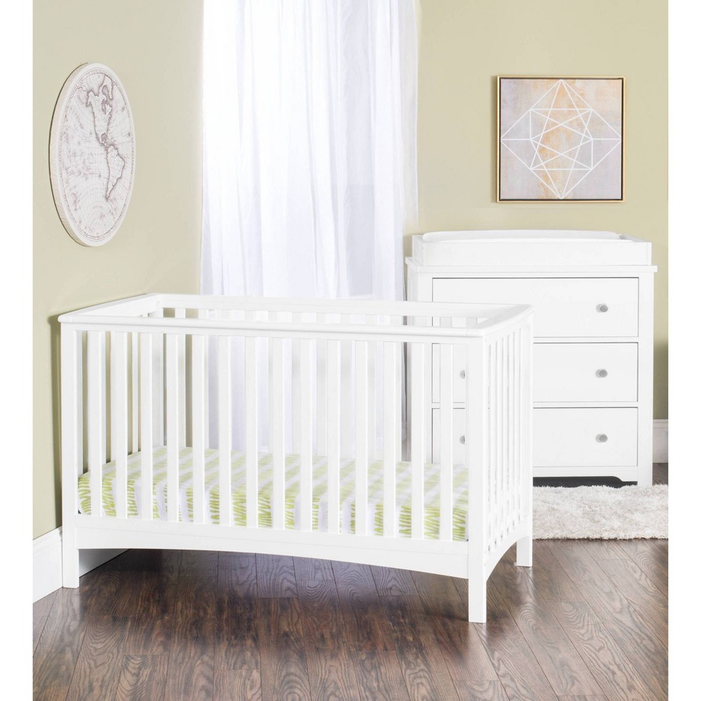 Photos - Kids Furniture Child Craft Forever Eclectic London 4-in-1 Convertible Crib - Matte White