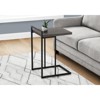 FONTOI C-shaped Side Table, Bedside Table with Felt pads, Snack Stand for Living Room, Bedroom, Grey, 18.25"*26.5"*16" - 4 of 4