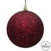Vickerman Burgundy Ball Ornament - 3 of 4