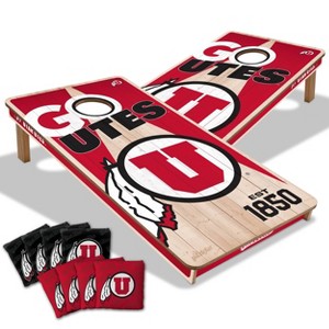 NCAA Utah Utes 2'x4' Wood Toss Game Set - 1 of 4