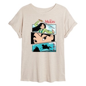 Women's - Disney - Comic Strips Warrior Oversized Graphic T-Shirt - 1 of 4