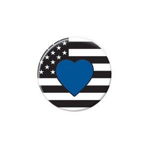 Beistle Blue Heart Button, 2", (6/Pkg) Multicolored - 1 of 4