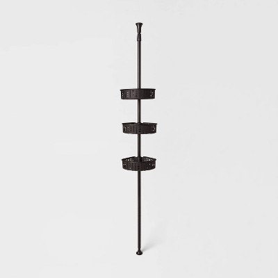 Corner Pole Caddy Nickel - Zenna Home : Target