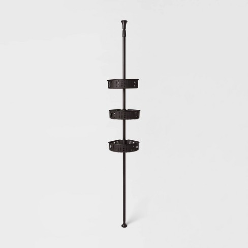 Corner Pole Caddy Nickel - Zenna Home