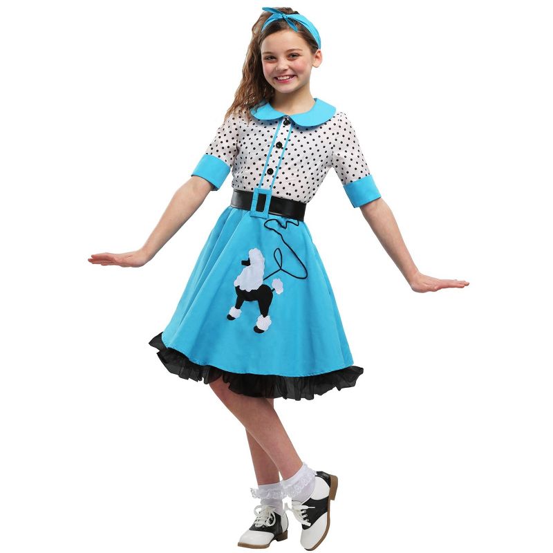 HalloweenCostumes.com Sock Hop Cutie Costume for Girls, 1 of 2