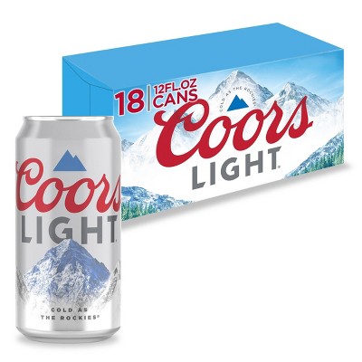 Coors Light Beer - 18pk/12 fl oz Cans