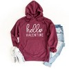 Simply Sage Market Women's Graphic Hoodie Hello Valentine Cursive - 2 of 2