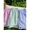 Mocamel Teen Girl 1 Get 2Free, 3pcs/Set ,Multicolor Striped Woven Shorts, Detail Elastic Waist Shorts,Home And Leisure,Spring And Summer - 2 of 4
