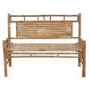 vidaXL Garden Bench Natural Bamboo Bamboo, 100% Polyester Medium - 3 of 4
