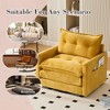 Racxily Mid-Century 360° Swivel Barrel Chair – Plush Padded Ergonomic Chair, 300LBS Solid Metal Base, Multi-Colors for Living Room & Bedroom - 4 of 4