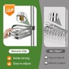 Aoibox Adjustable Shower Caddy Tension Pole with 4-Tier Rustproof Corner Shelf, Large Capacity Bathroom Organizer for Shampoo & Toiletries - 4 of 4