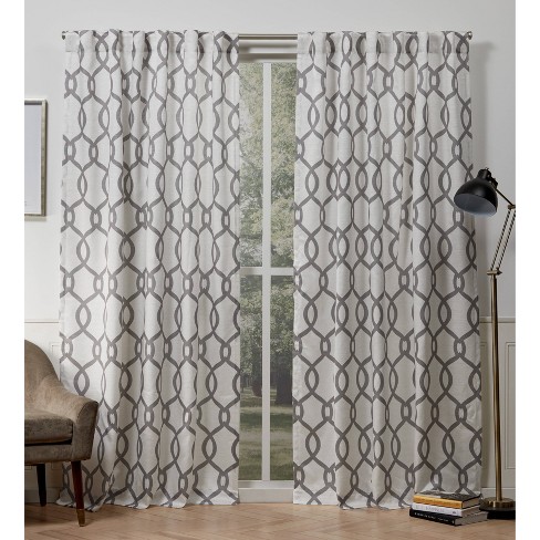 Kochi Back Tab Light Filtering Window Curtain Panels Exclusive