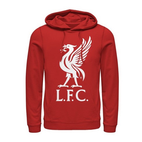 Men S Liverpool Football Club Bird Logo Pull Over Hoodie Red Medium Target