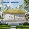 10x20 Pop Up Canopy with 2 Sidewalls - Heavy Duty Outdoor Canopy Tent with Portable Roller Bag - 3 of 4