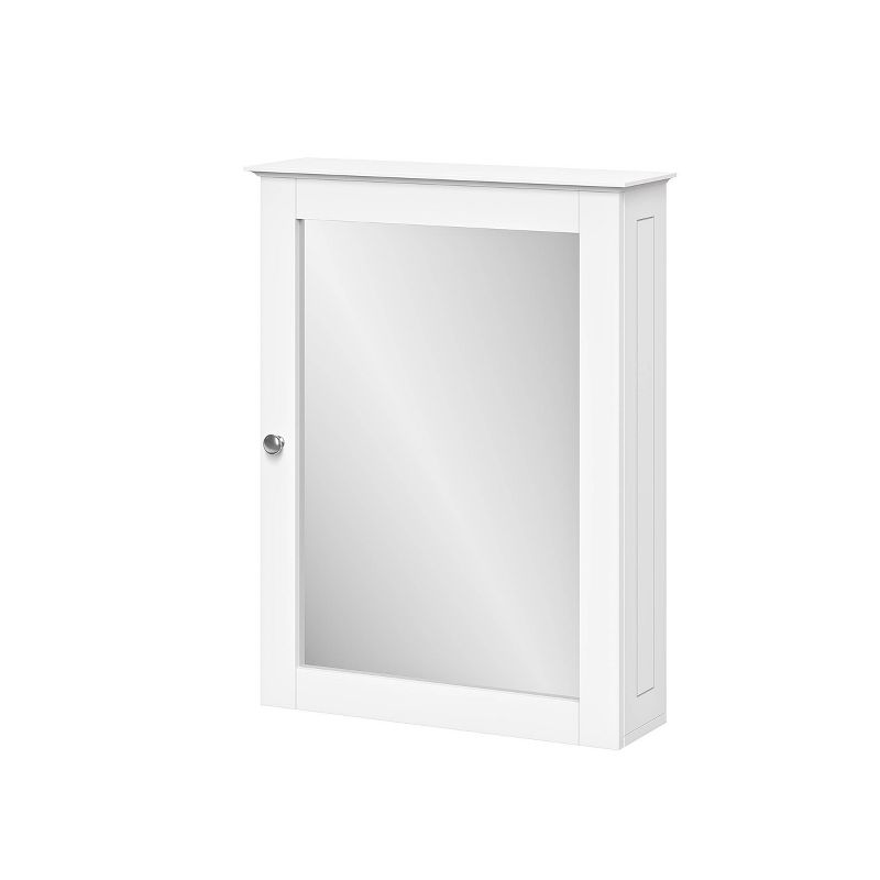 Ashland Bathroom Storage Medicine Cabinet Mirror without Open Shelf White - RiverRidge Home, 4 of 11