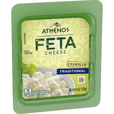 Athenos Crumbled Traditional Feta Cheese - 4oz