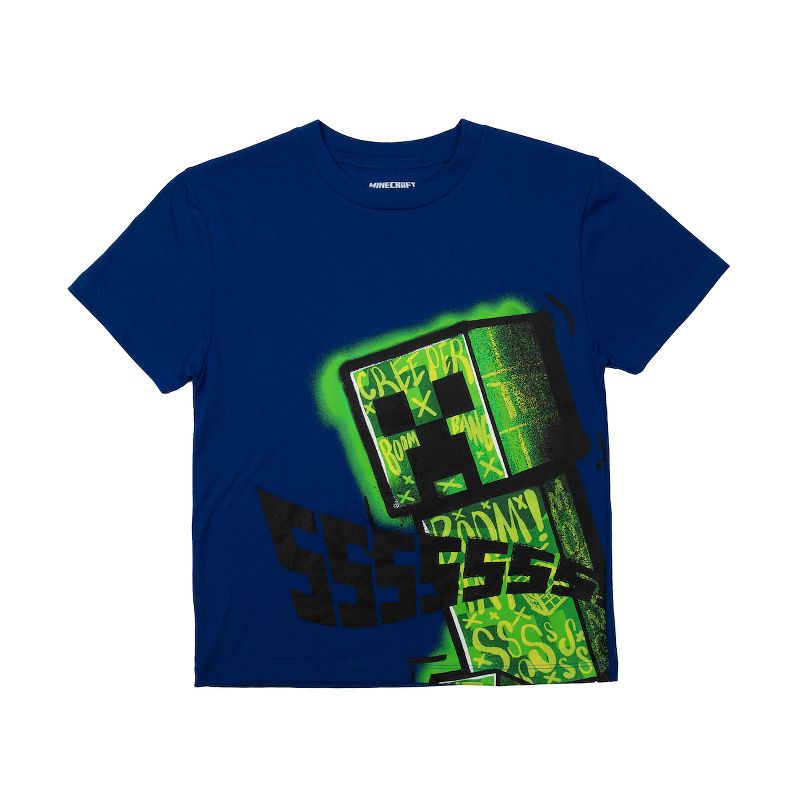 Minecraft Boys 3-Pack Set - Includes Two Tees and Mesh Shorts, 4 of 7