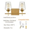 CLAXY Modern Bathroom Wall Sconces Vanity Brass Wall Sconce - 3 of 4
