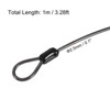 Unique Bargains Security Steel Cable Coated Luggage Lock Wire Rope Double Loops - 2 of 4