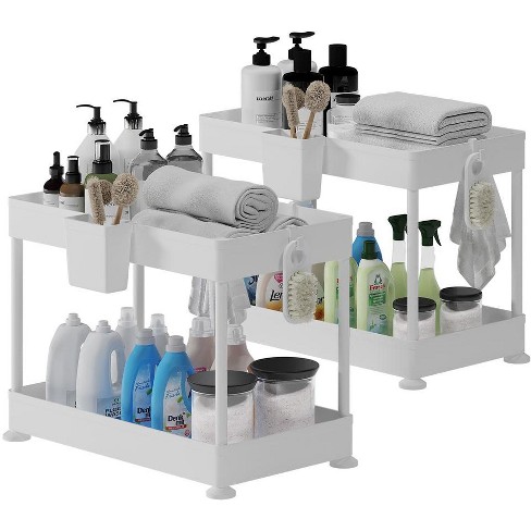Storagebud 2-tier Under Sink Organizer - White - 2 Pack : Target
