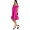 Plus Size Keyhole Neck Dress - 24seven Comfort Apparel™ - 2 of 4