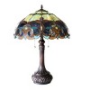 Chloe Lighting Genesis Victorian 2 Light Tiffany-Style Antique Dark Bronze Table Lamp 17" Shade - 3 of 3