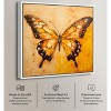 Art Remedy Golden Ochre Butterfly Elegant Butterfly Wall Art Framed - 2 of 4