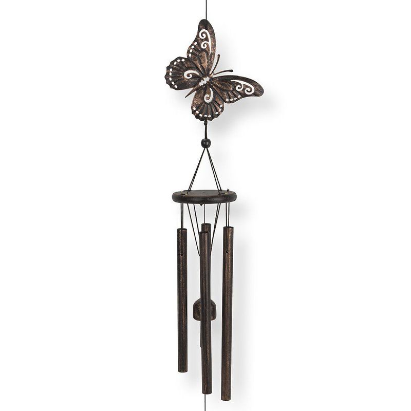 Dawhud Direct 28" H Butterfly Wind Chimes for Outside, 3 of 7