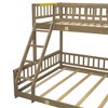 NicBex Twin XL over Queen Bunk Bed Wood Frame Bed Frame with Inclined Ladder and Guardrails, No Box Spring Required - 4 of 4