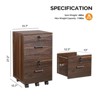 Karl Home 2-Drawer Brown MDF 15.75in. W Vertical File Cabinet - 2 of 4