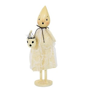 Bethany Lowe 6.25 In Happy Haunting Ghost Halloween Ghost Bucket Spooky Figurines - 1 of 3