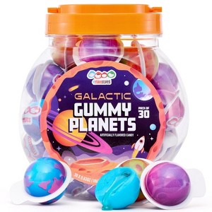 4YoreElves 30 Planet Gummies, Novelty Space Candy with Jelly Filling - 1 of 4