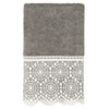 2pc Arian Cream Lace Embellished Hand Towels - Linum Home Textiles - 3 of 3
