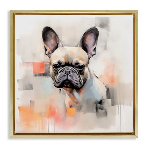 Stupell Industries French Bulldog Abstract, 18" x 18" - 1 of 4