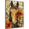 Amanti Art Horse in Flowers by Justyna Jaszke Framed Canvas Wall Art - 2 of 4