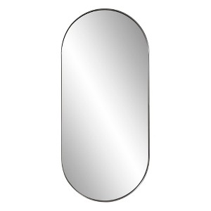 Howard Elliott Steele Stainless Steel Framed Mirror - 1 of 4