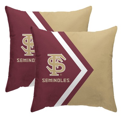 NCAA Florida State Seminoles Side Arrow Poly Span Throw Pillow - 2pk