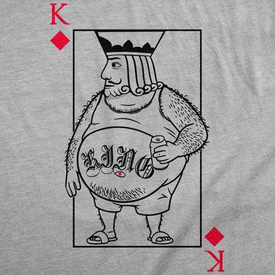 Мужские футболки Crazy Dog T-Shirts, Inc. Mens Funny T Shirts Lonely King Of Diamonds Sarcastic Playing Card Graphic Novelty Tee for Men - Crazy Dog Men's T Shirt With Sarcastic Sayings M — фото 2