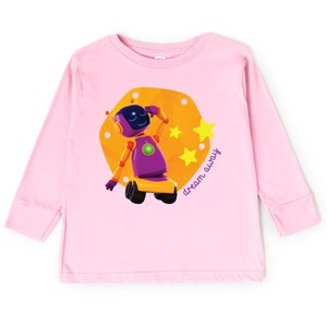 Leo the Truck Dream Away Robot - Kids Toddler Long Sleeve Graphic Tee - 1 of 4