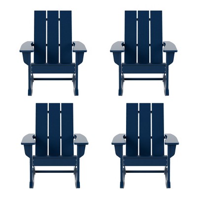 WestinTrends  Modern Adirondack Outdoor Rocking Chair (Set of 4)