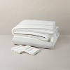Alternating Pinstripe Comforter & Sham Set Gray/Cream - Hearth & Hand™ with Magnolia - 3 of 4