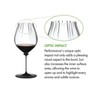 Riedel 29 fl oz Fatto A Mano Performance Pinot Noir Clear Stem/Black Base Wine Glass - 2 of 4