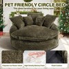 Aukfa 55" Oversized Round Chaise Lounge Chair, Modern Circle/Cloud Sofa Bed, Bean Bag Chair For Living Room - 3 of 4
