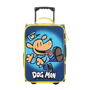 Dog Man Character Print Blue 18" Soft-Sided Youth Luggage - 1 of 4