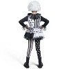 Joyfy Girl's Halloween Costume for Cosplay Party – Cosplay Black & White Clown Dress Set for Halloween Party - 4 of 4