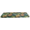 Blazing Needles, 60-inch by 19-inch Patterned Outdoor Spun Polyester Bench Cushion - 2 of 3