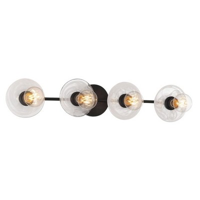 George Kovacs Lighting Vapors 4 - Light Vanity in  Coal