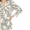 White Mark Women's Paisley Button Front Tunic Top - 4 of 4